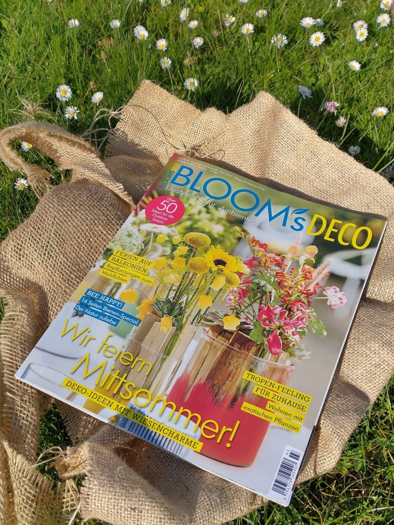 Blooms Deco mit 15 Seiten Bienenspezial und uns im Experteninterview!